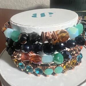 Bomb Party “Take Me On An Adventure” Bracelet Stack| Rose Gold | NIB | MSRP $124